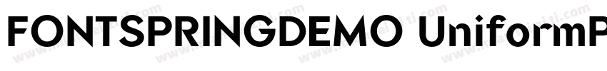 FONTSPRINGDEMO UniformProMedRegular字体转换